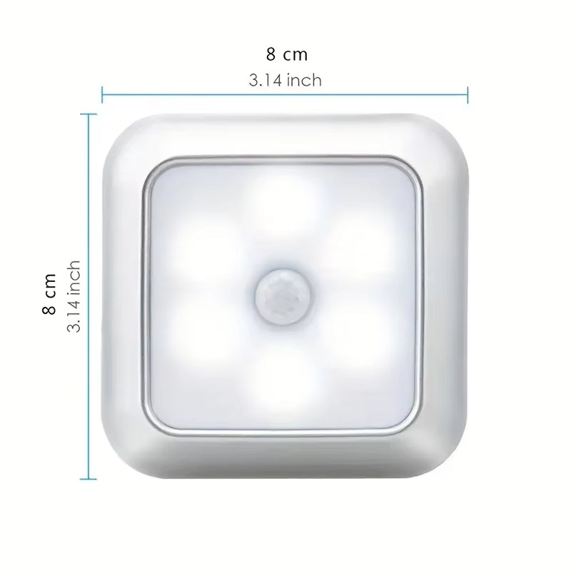 Night Light PIR Auto Motion Sensor Night Lamp 6PC/SET