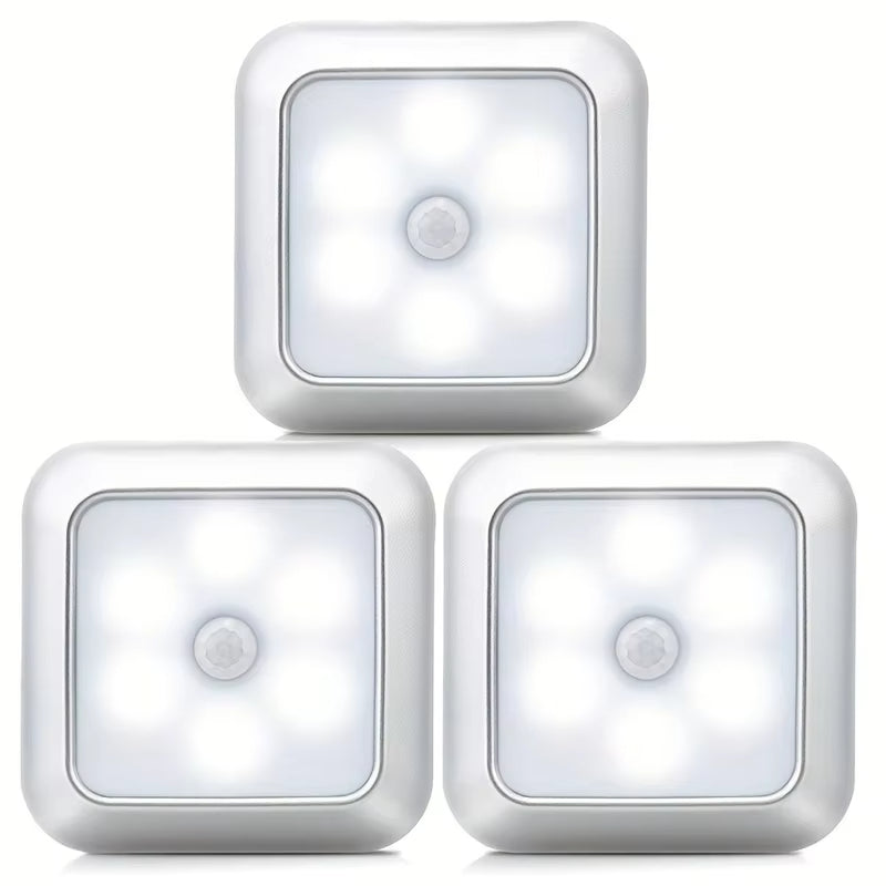 Night Light PIR Auto Motion Sensor Night Lamp 6PC/SET